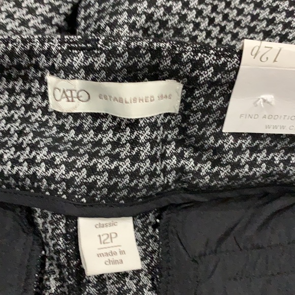 NWT Cato size 12 Petite dress pants houndstooth - Picture 6 of 8